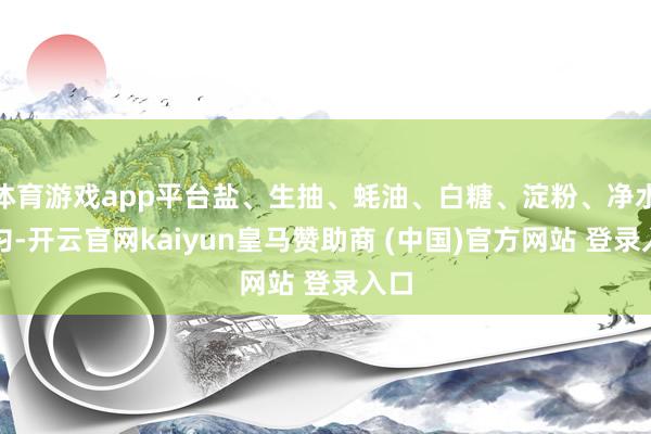 体育游戏app平台盐、生抽、蚝油、白糖、淀粉、净水搅匀-开云官网kaiyun皇马赞助商 (中国)官方网站 登录入口